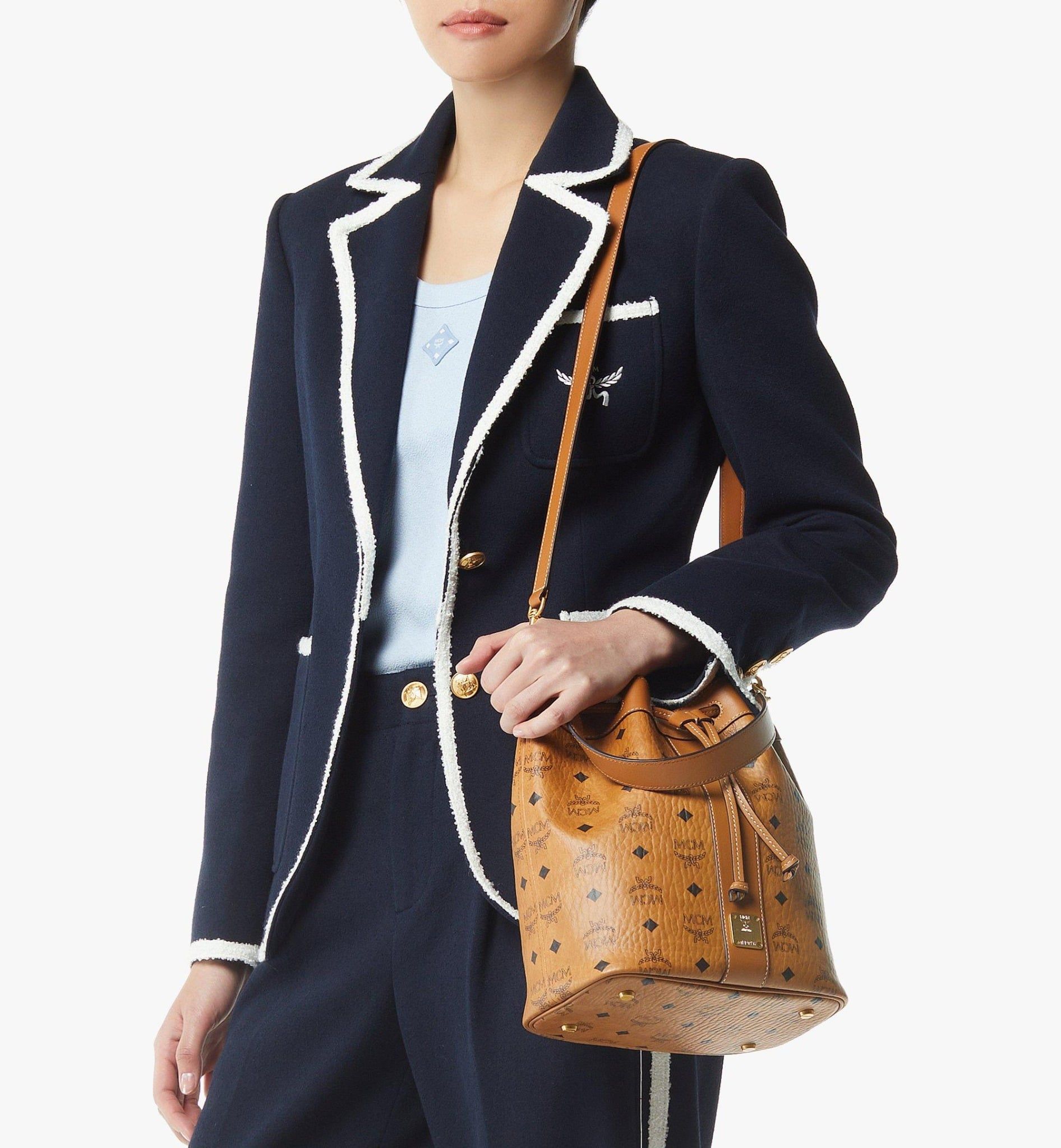 Túi Nữ MCM Drawstring Medium Bag 'Cognac' 