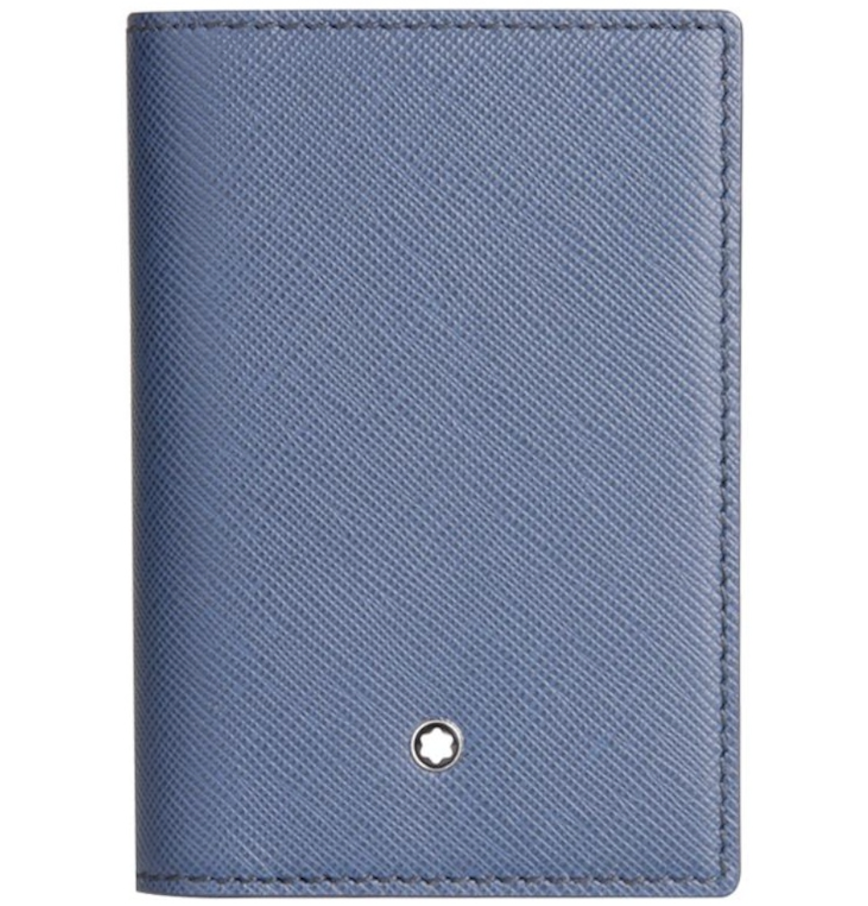  Ví MontBlanc Leather Business Card Holder 'Blue' 