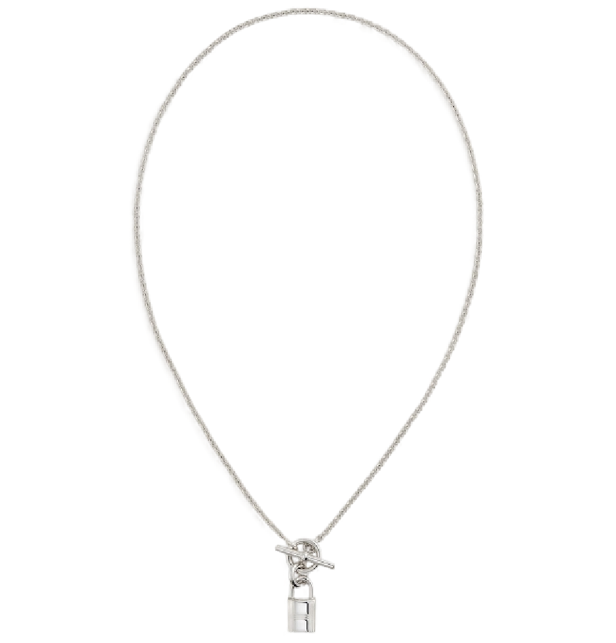  Vòng Cổ Hermes Kelly Cadenas Pendant 'Silver' 