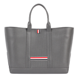  Túi Thom Browne Pebble Grain Medium Tote Bag 'Grey' 