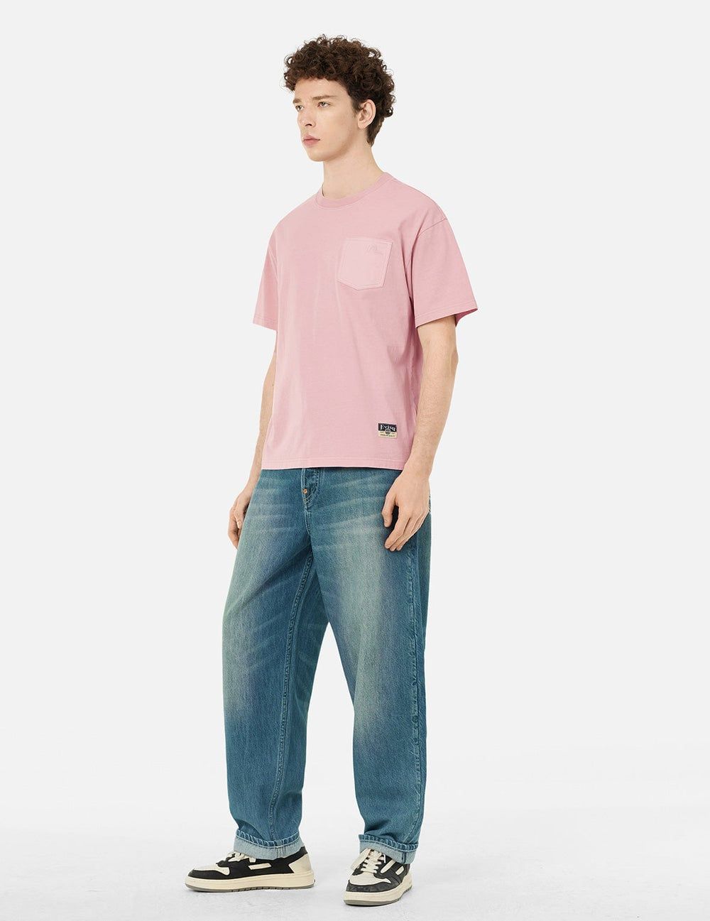  Quần Evisu Playful Seagull Print Pocket Loose 'Denim' 