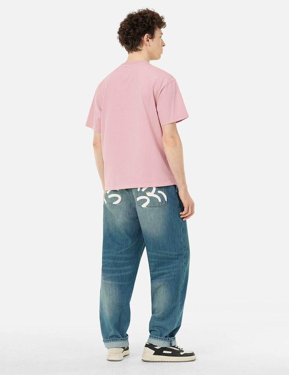  Quần Evisu Playful Seagull Print Pocket Loose 'Denim' 