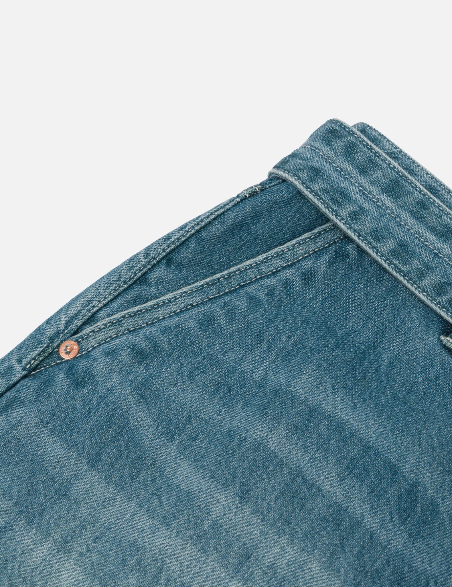  Quần Evisu Playful Seagull Print Pocket Loose 'Denim' 