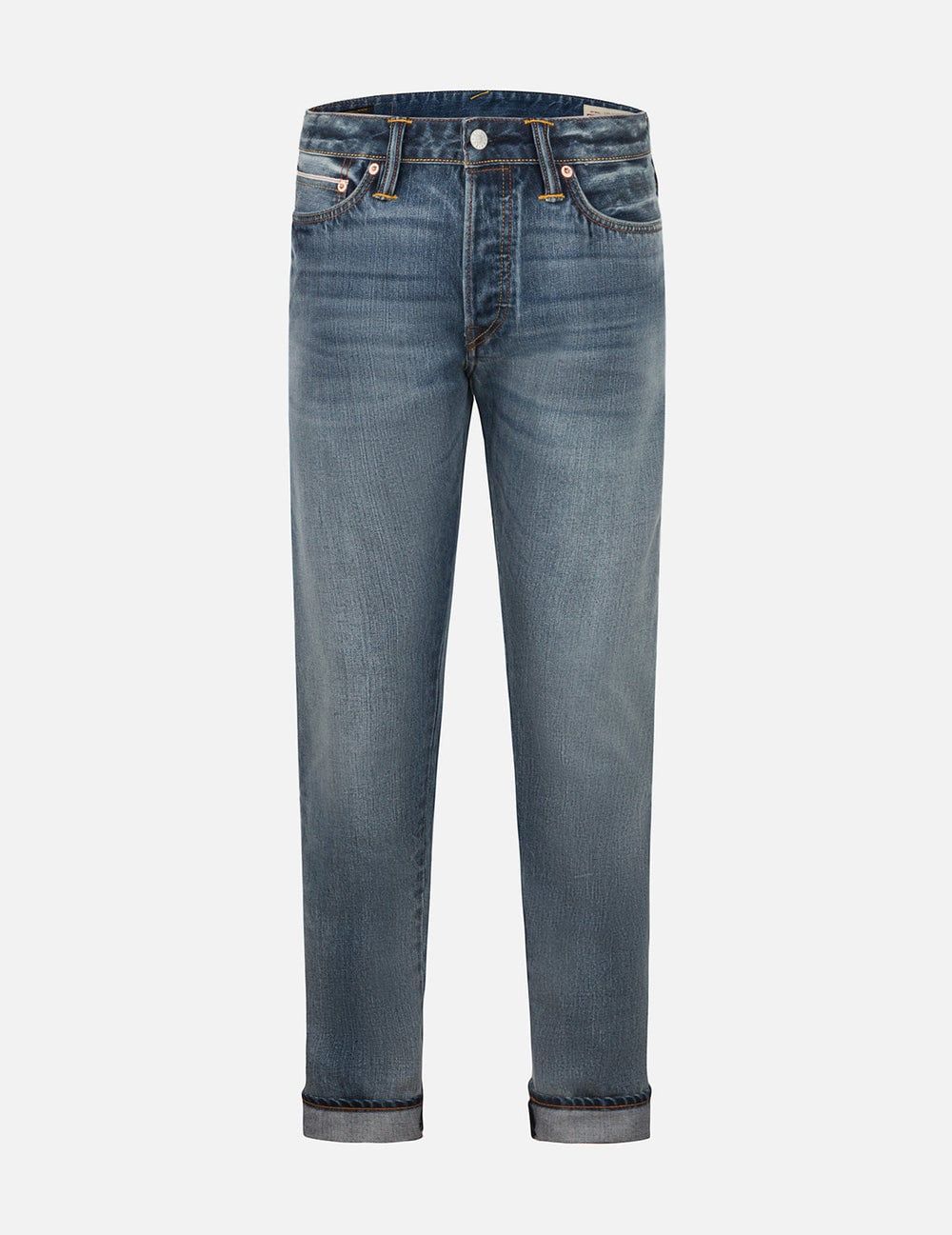  Quần Evisu White Seagull Daicock Print Jeans 'Indigo' 