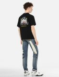  Quần Evisu White Seagull Daicock Print Jeans 'Indigo' 