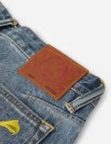  Quần Evisu White Seagull Daicock Print Jeans 'Indigo' 