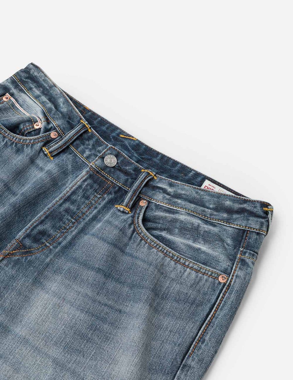  Quần Evisu White Seagull Daicock Print Jeans 'Indigo' 