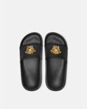  Dép Nữ Versace Palazzo Rubber Sliders 'Black' 