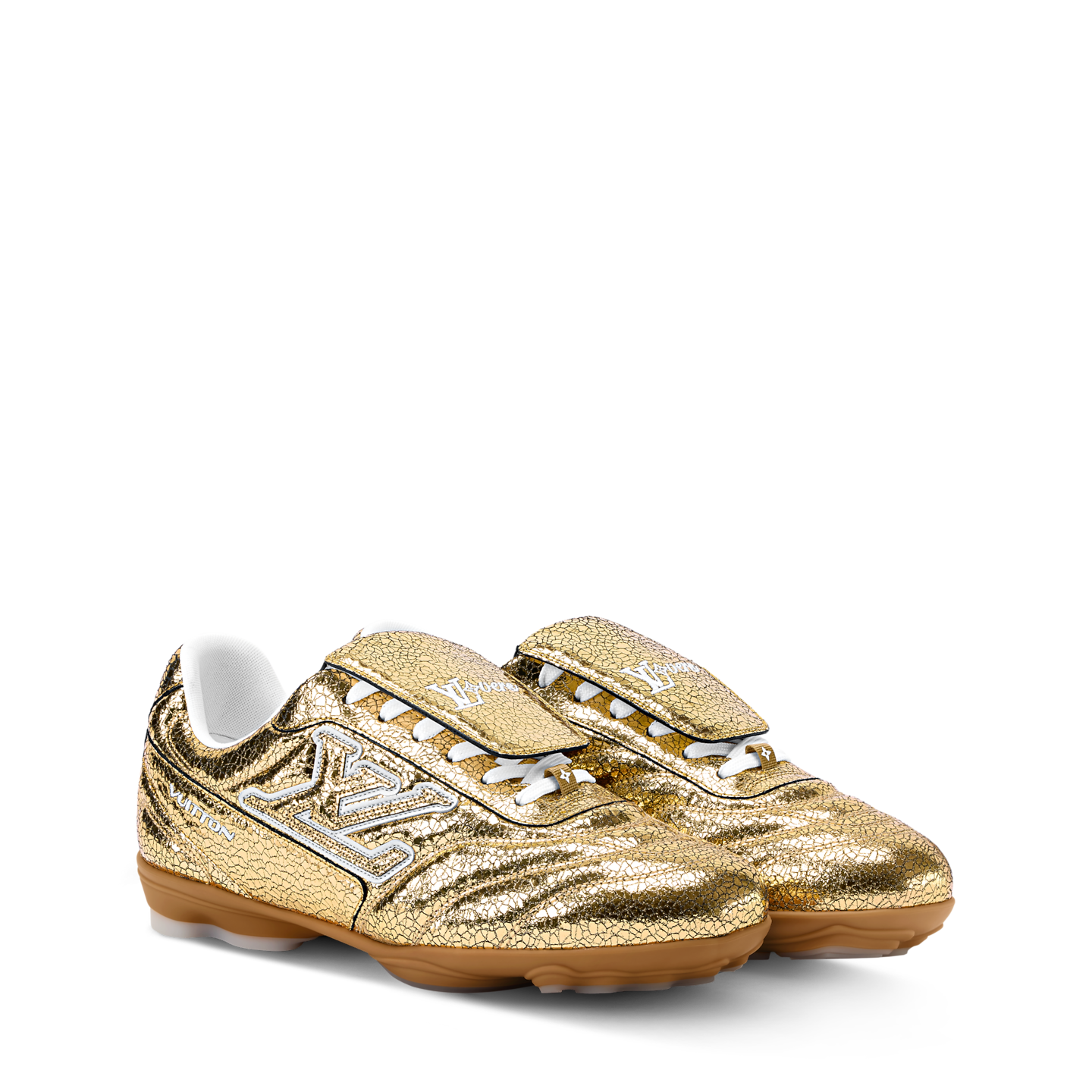  Giày Nam Louis Vuitton LV Footprint Soccer Trainers 'Gold' 