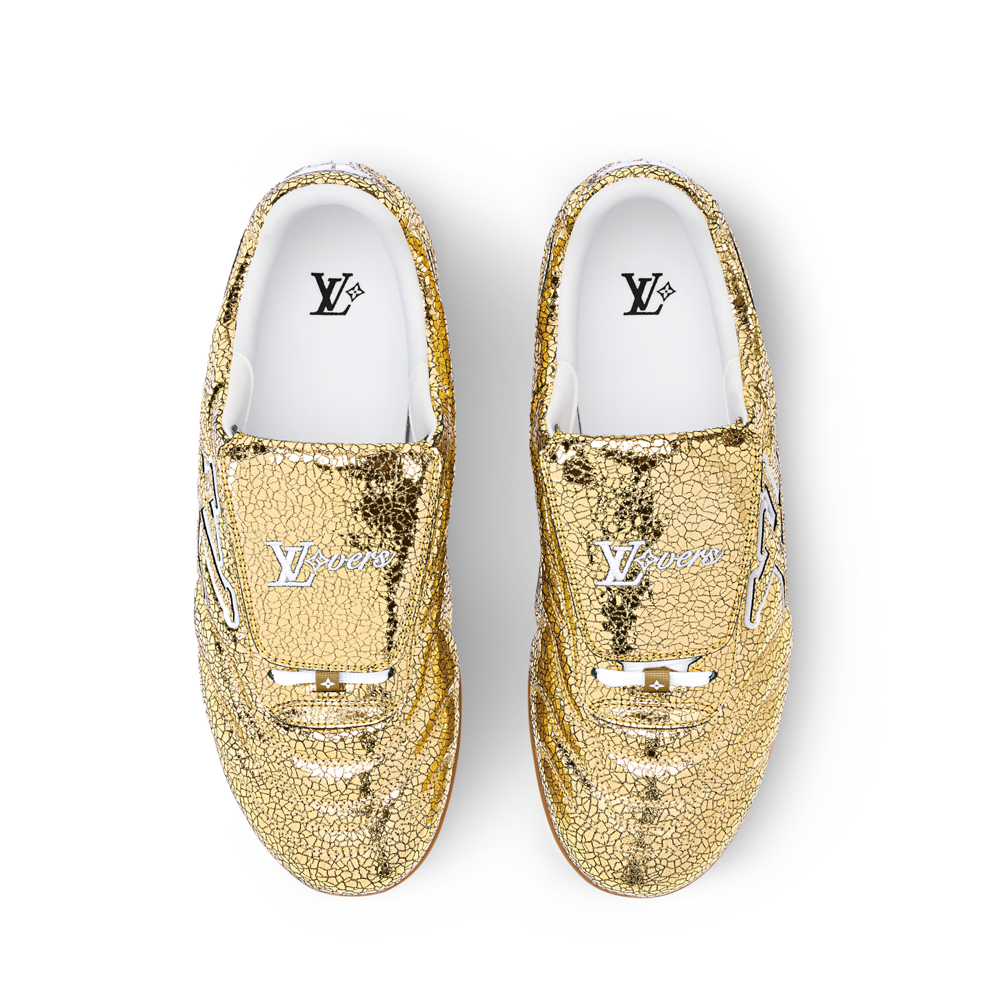  Giày Nam Louis Vuitton LV Footprint Soccer Trainers 'Gold' 