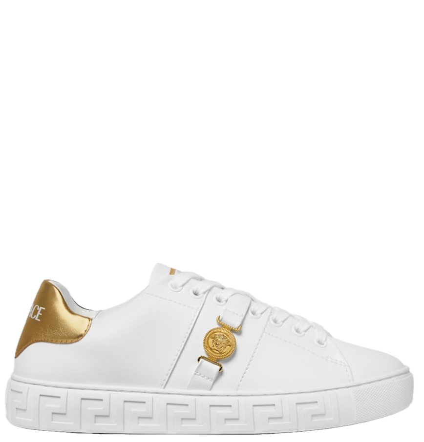  Giày Nam Versace Greca Nylon Trainers 'White' 