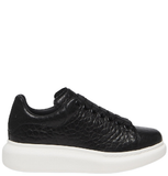  Giày Nữ Alexander McQueen Oversized Sneaker 'Black' 