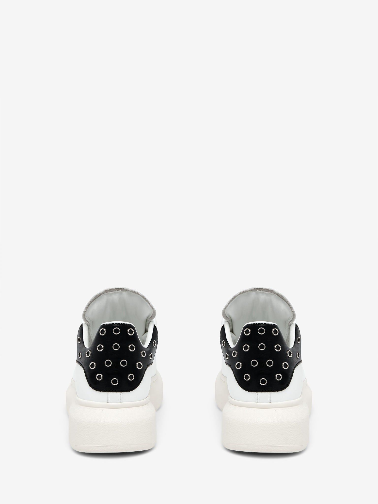  Giày Nữ Alexander McQueen Oversized 'White Black' 