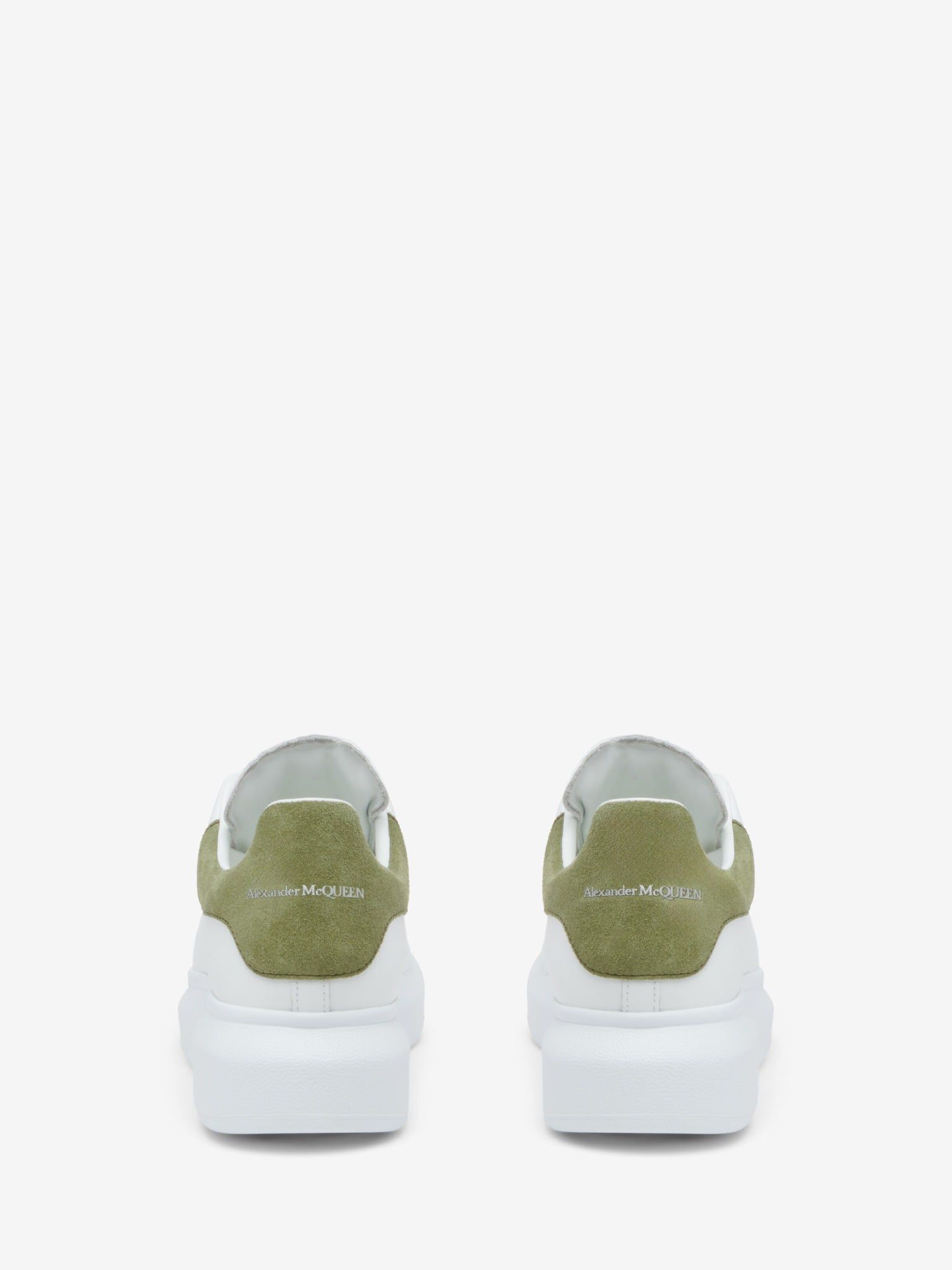  Giày Nữ Alexander McQueen Oversized 'White Green' 