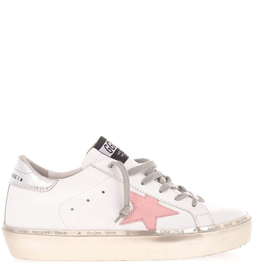  Giày Nữ Golden Goose Hi-Star 'White Glitter' 