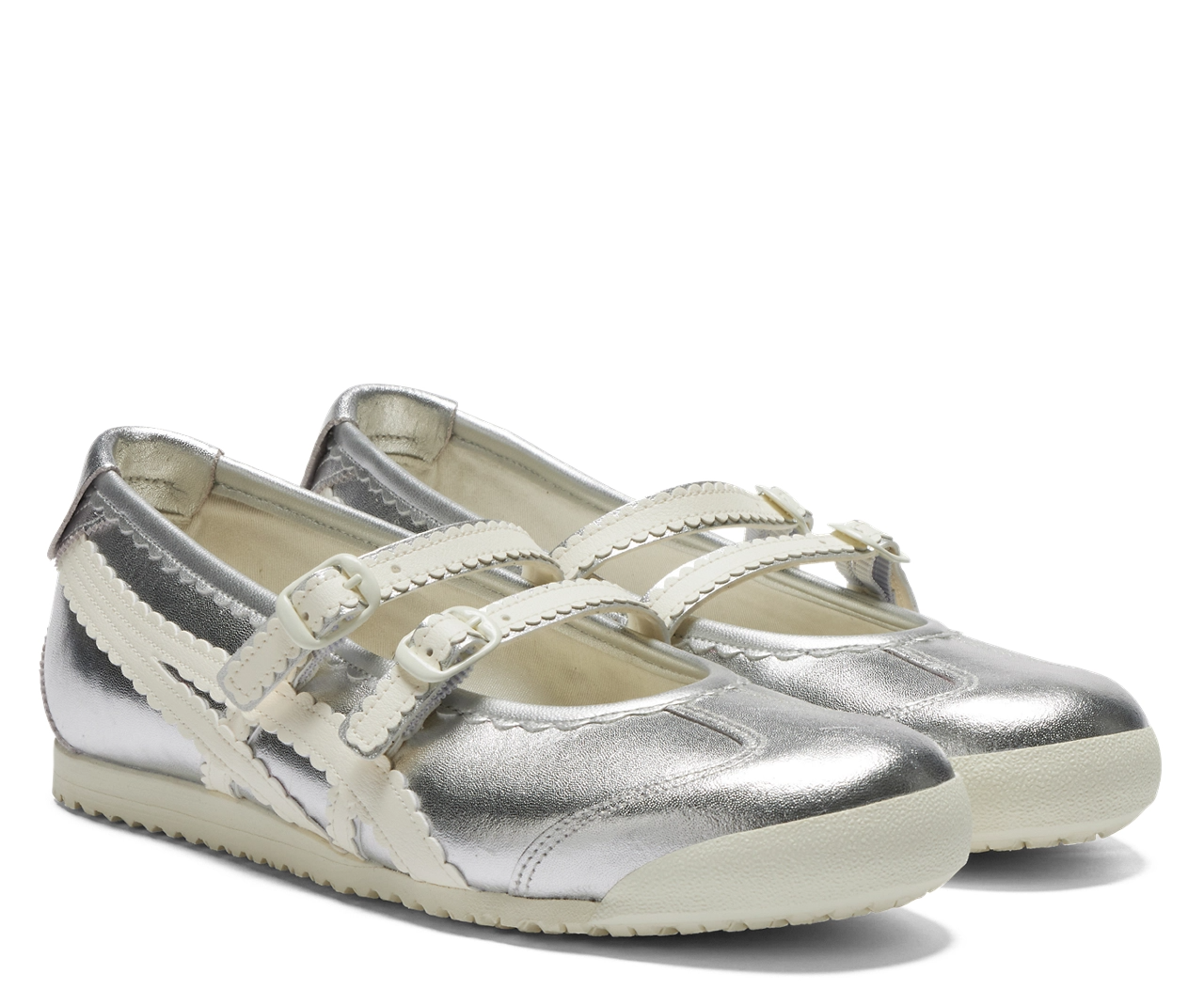  Giày Nữ Onitsuka Tiger Mexico 66 TGRS 'Silver Cream' 