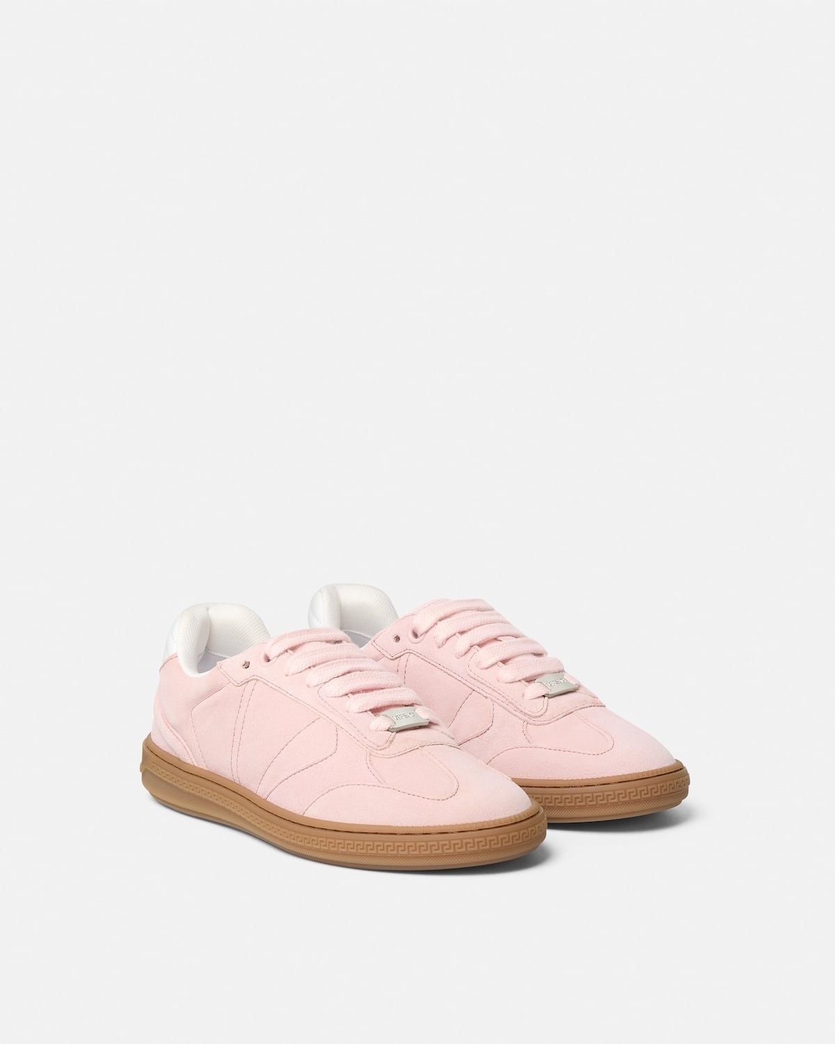  Giày Nữ Versace Greca Court Trainers 'Pink' 