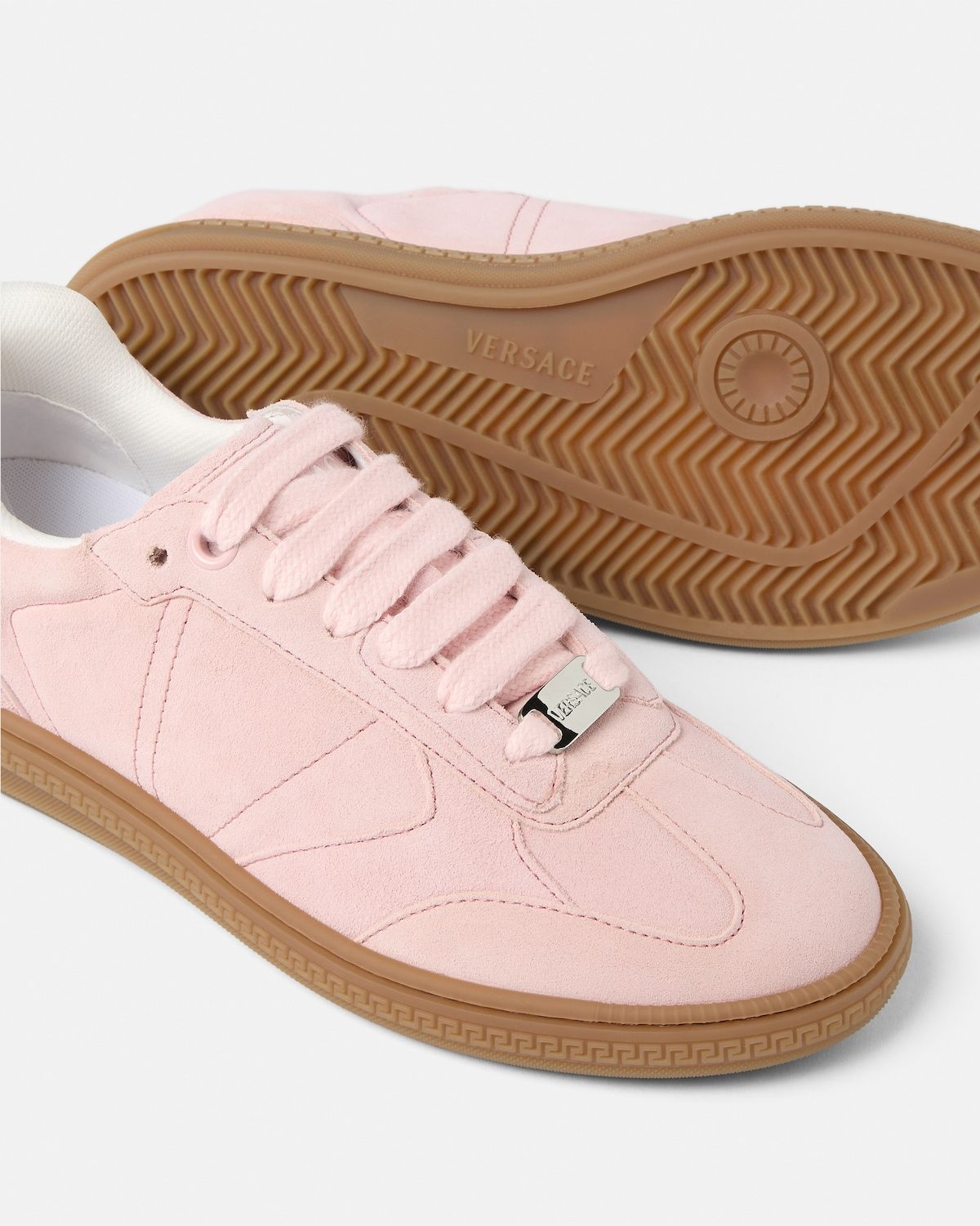  Giày Nữ Versace Greca Court Trainers 'Pink' 
