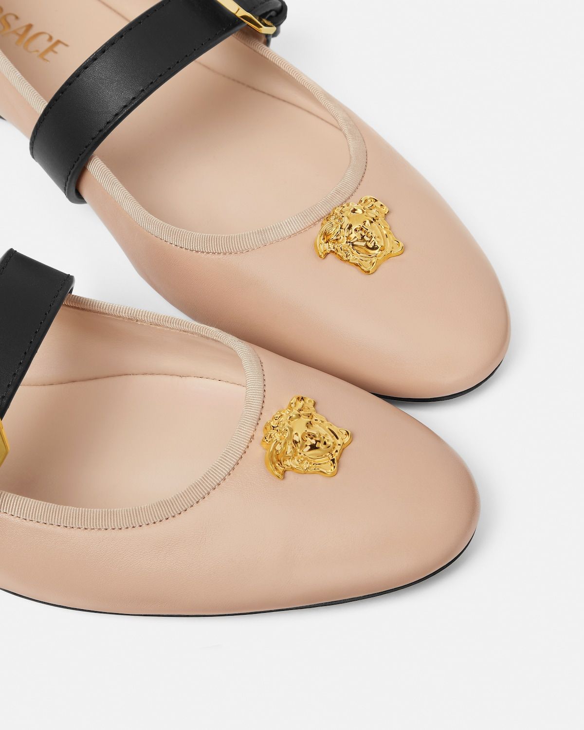  Giày Nữ Versace La Medusa Ballerinas 'Pink' 