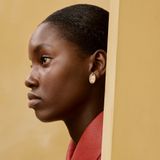  Khuyên Tai Nữ Hermes Mini Maillon 'Marron Glacé Gold' 