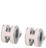  Khuyên Tai Nữ Hermes Mini Pop H 'Rose Dragée Palladium' 