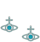  Khuyên Tai Nữ Vivienne Westwood Olympia 'Turquoise' 