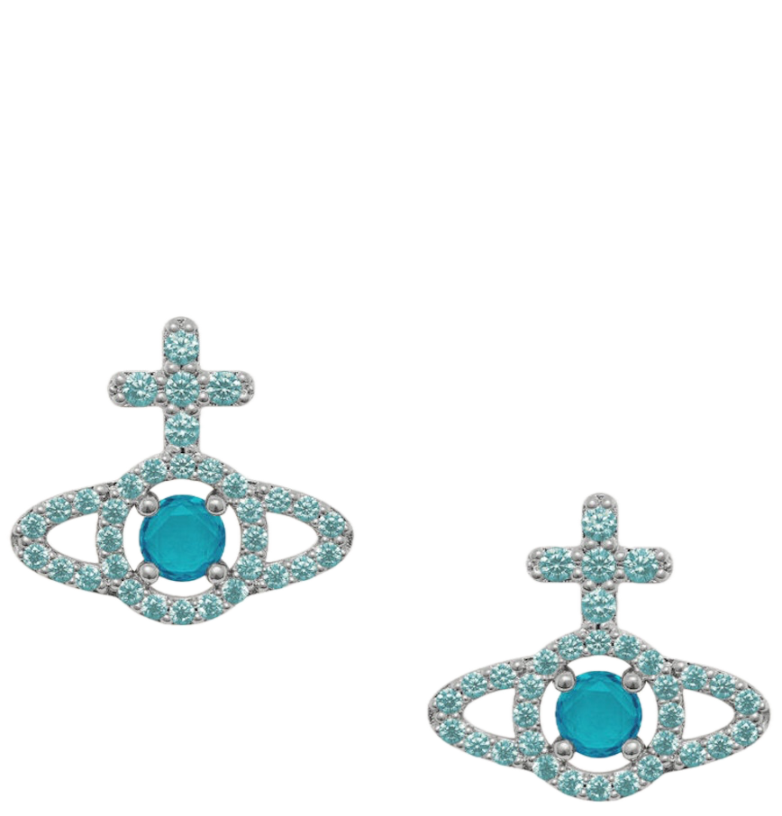  Khuyên Tai Nữ Vivienne Westwood Olympia 'Turquoise' 