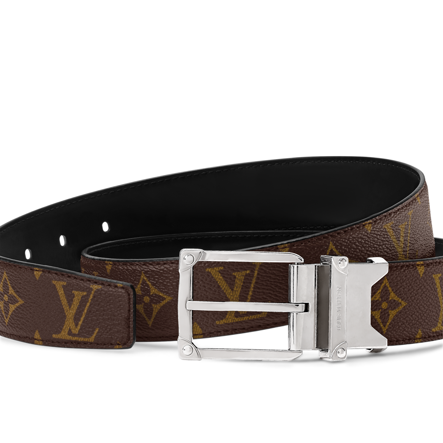  Thắt Lưng Nam Louis Vuitton Corner Pin 35MM Belt 'Black' 