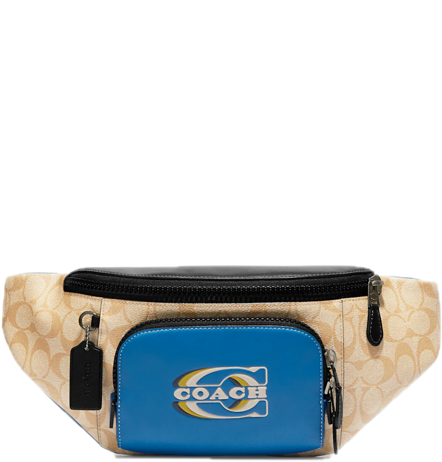  Túi Coach Track Belt Colorblock Signature 'Light Khaki' 