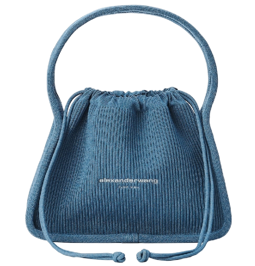  Túi Nữ Alexander Wang Reflective Ryan Knit Bag 'Blue' 