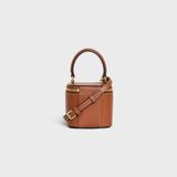  Túi Nữ Celine Mini Vanity Case Cuir Triomphe 'Tan' 