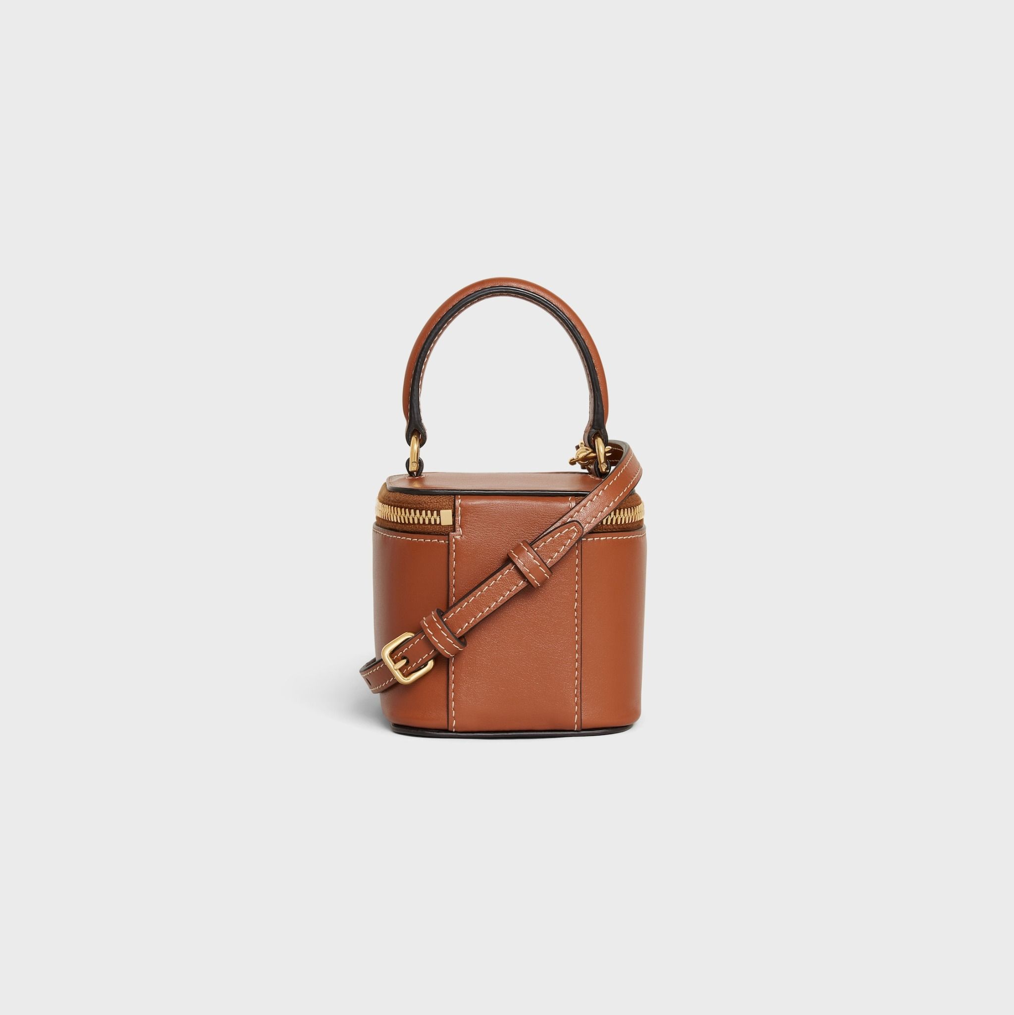  Túi Nữ Celine Mini Vanity Case Cuir Triomphe 'Tan' 