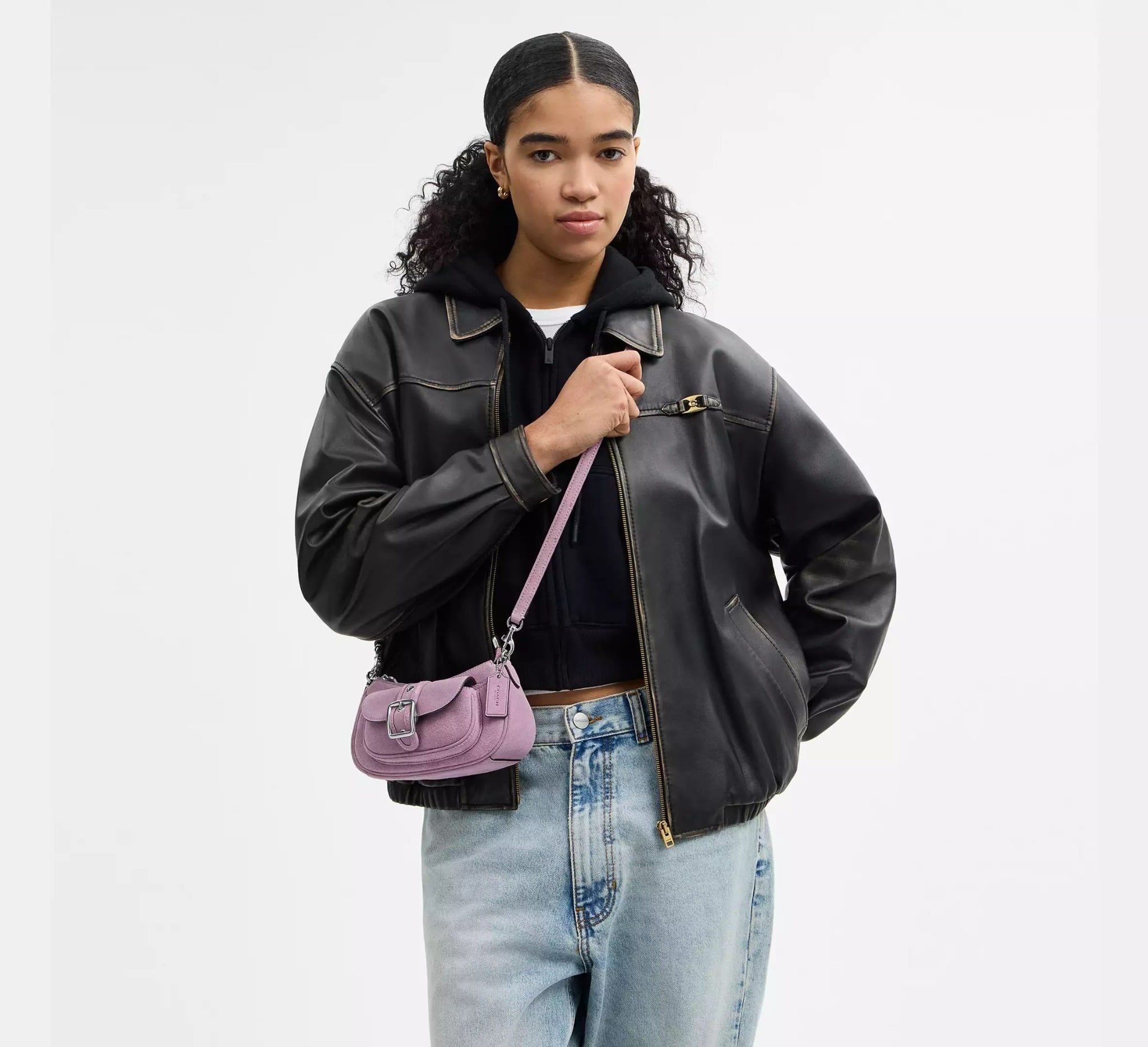  Túi Nữ Coach Ashton Mini Shoulder Bag 'Light Violet' 