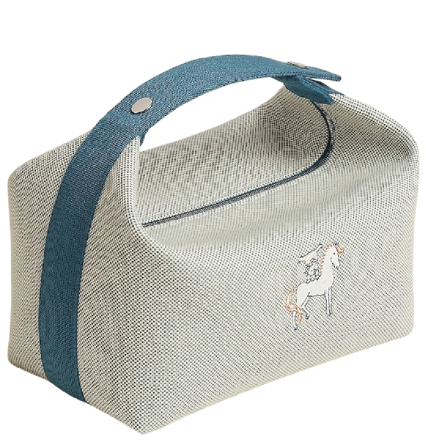  Túi Nữ Hermes Bride-a-Brac Cabriole Case 'Bleu Nattier' 