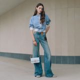  Túi Nữ Louis Vuitton LV Bloom Wallet On Chain 'Azure Blue' 