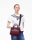  Túi Nữ Marc Jacobs Canvas Small Tote Bag 'Dark Plum' 