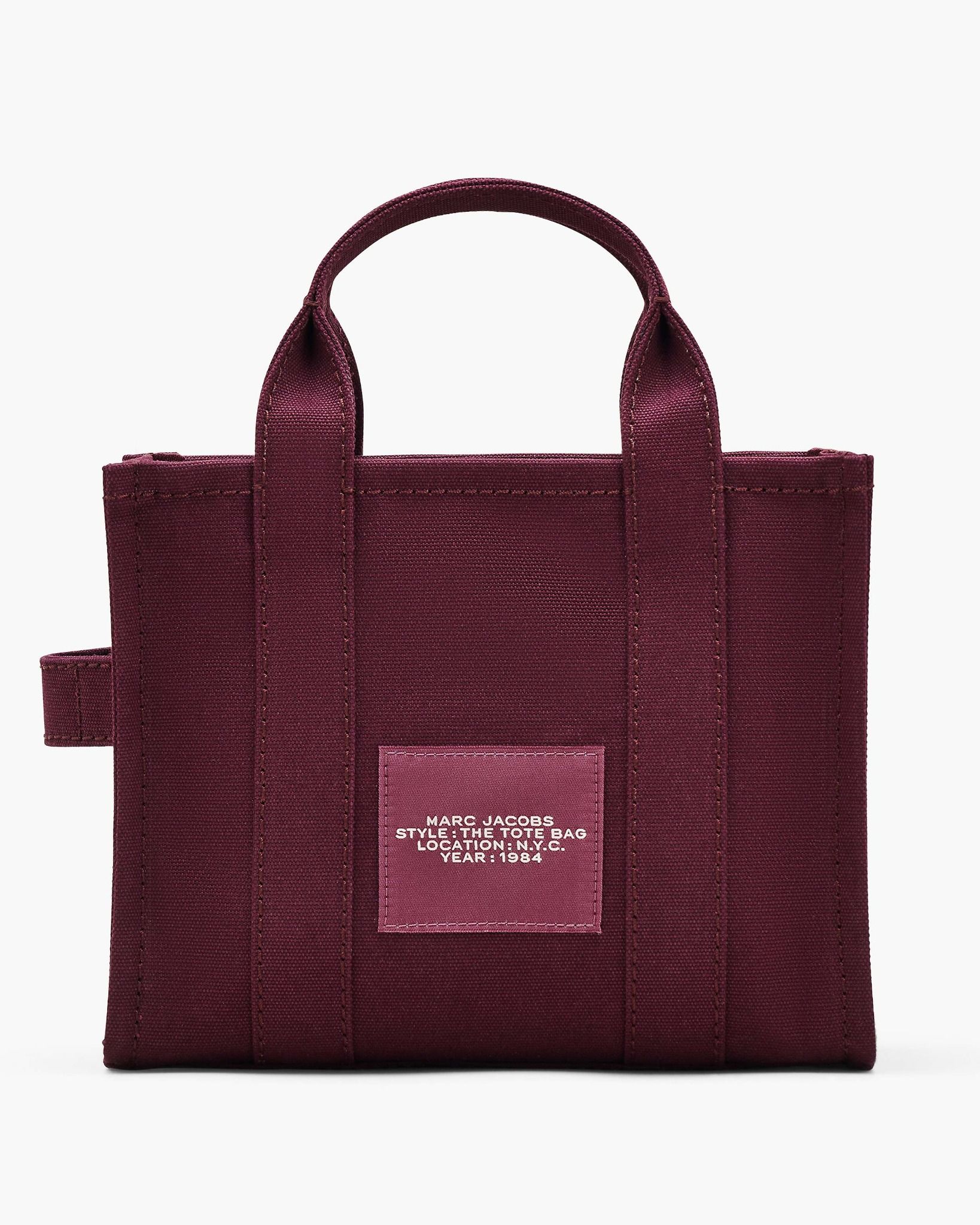  Túi Nữ Marc Jacobs Canvas Small Tote Bag 'Dark Plum' 