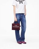  Túi Nữ Marc Jacobs Canvas Small Tote Bag 'Dark Plum' 