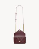  Túi Nữ Saint Laurent College Mini 'Deep Hot Wine' 