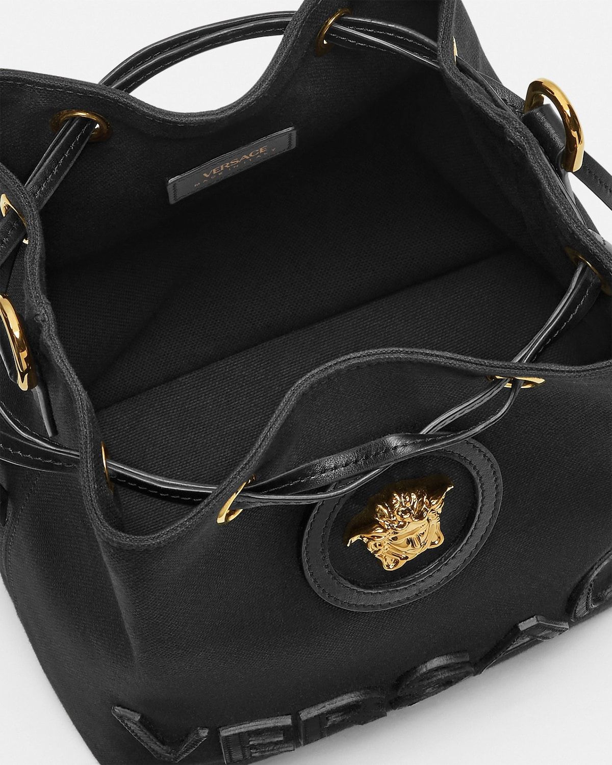  Túi Nữ Versace La Medusa Bucket Bag 'Black' 