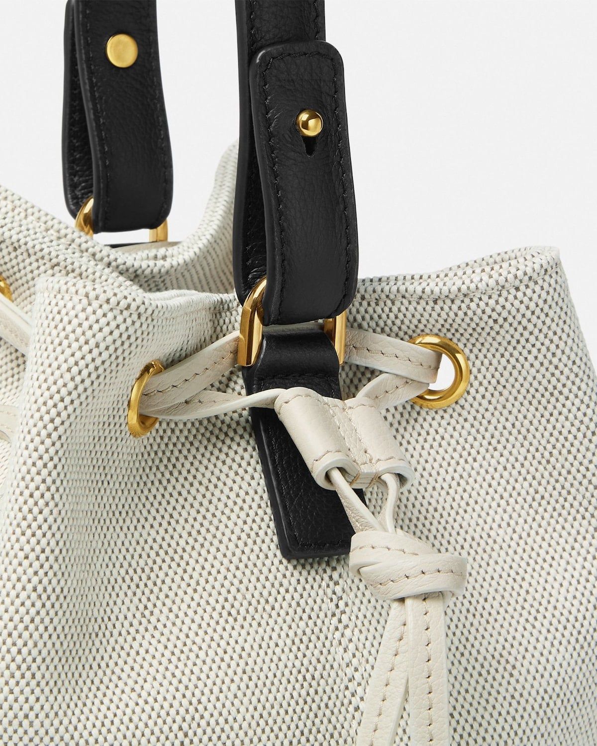  Túi Nữ Versace La Medusa Bucket Bag 'White' 