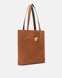  Túi Nữ Versace La Medusa Suede Tote 'Brown' 
