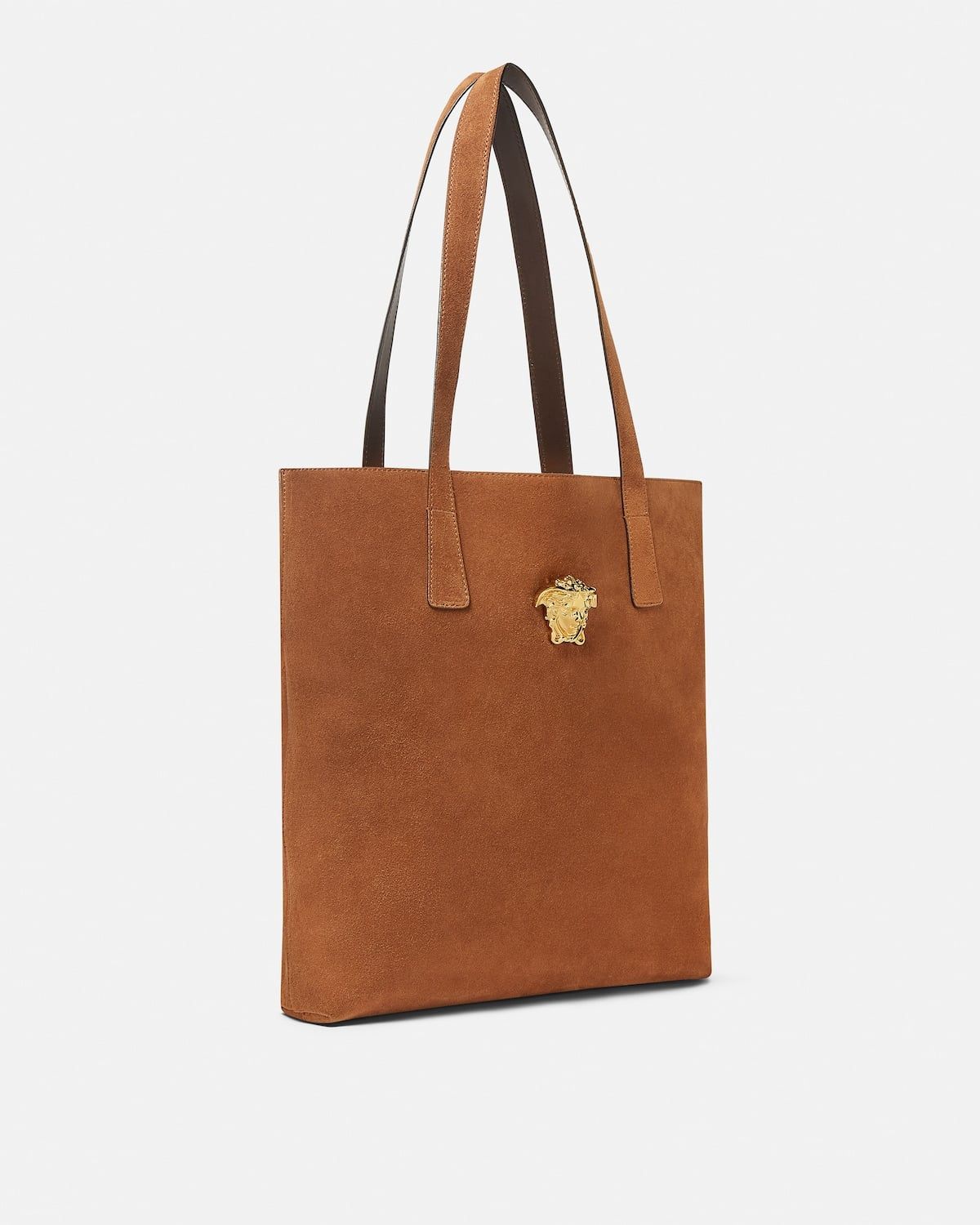  Túi Nữ Versace La Medusa Suede Tote 'Brown' 