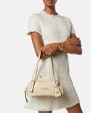  Túi Nữ Versace Tag Nappa Bowling Bag 'Beige' 