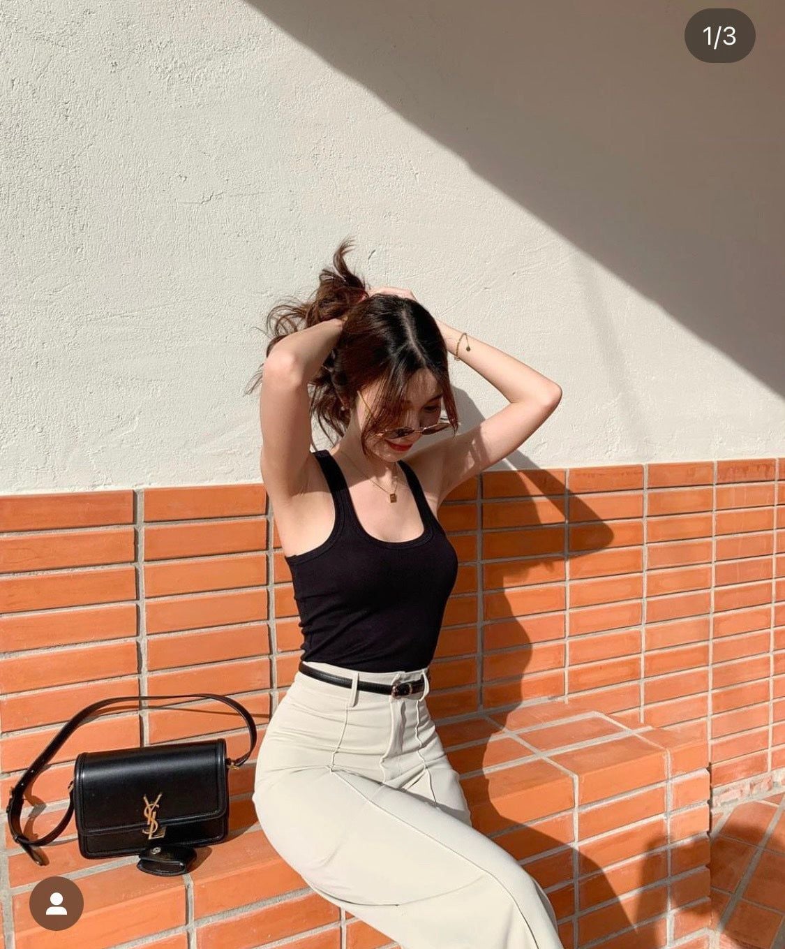  Túi Saint Laurent Solferino Medium Satchel 'Black' 