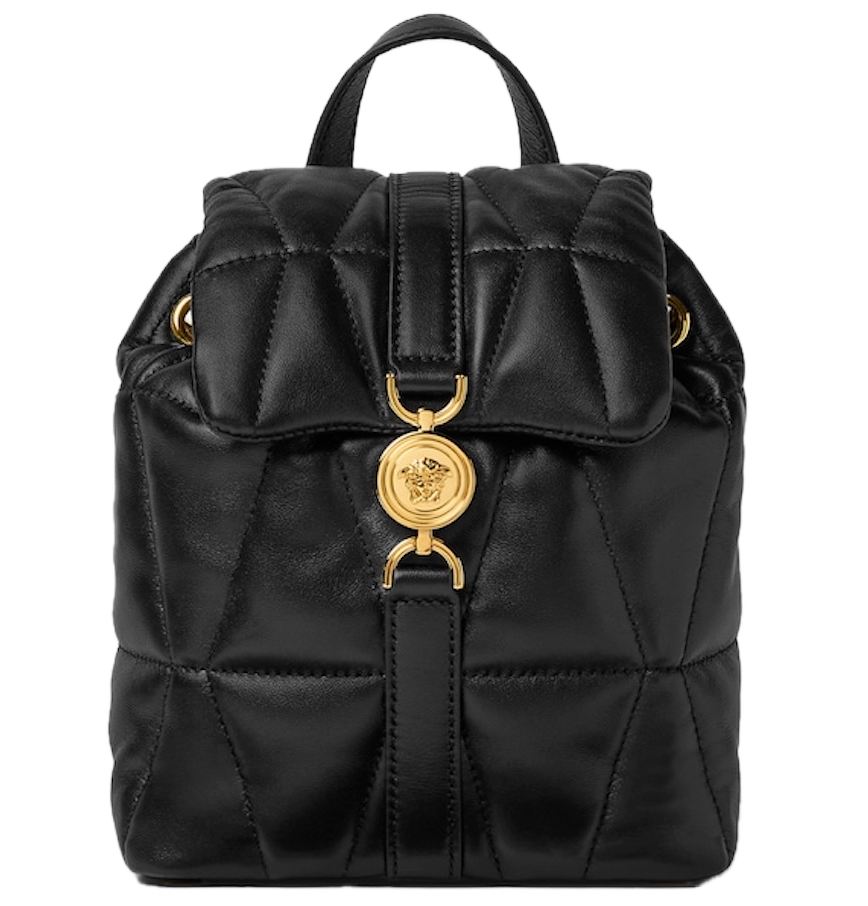  Balo Nữ Versace Kleio Quilted Nappa Backpack 'Black' 