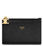  Ví Celine Zipped Card Holder Triomphe Charms 'Black' 