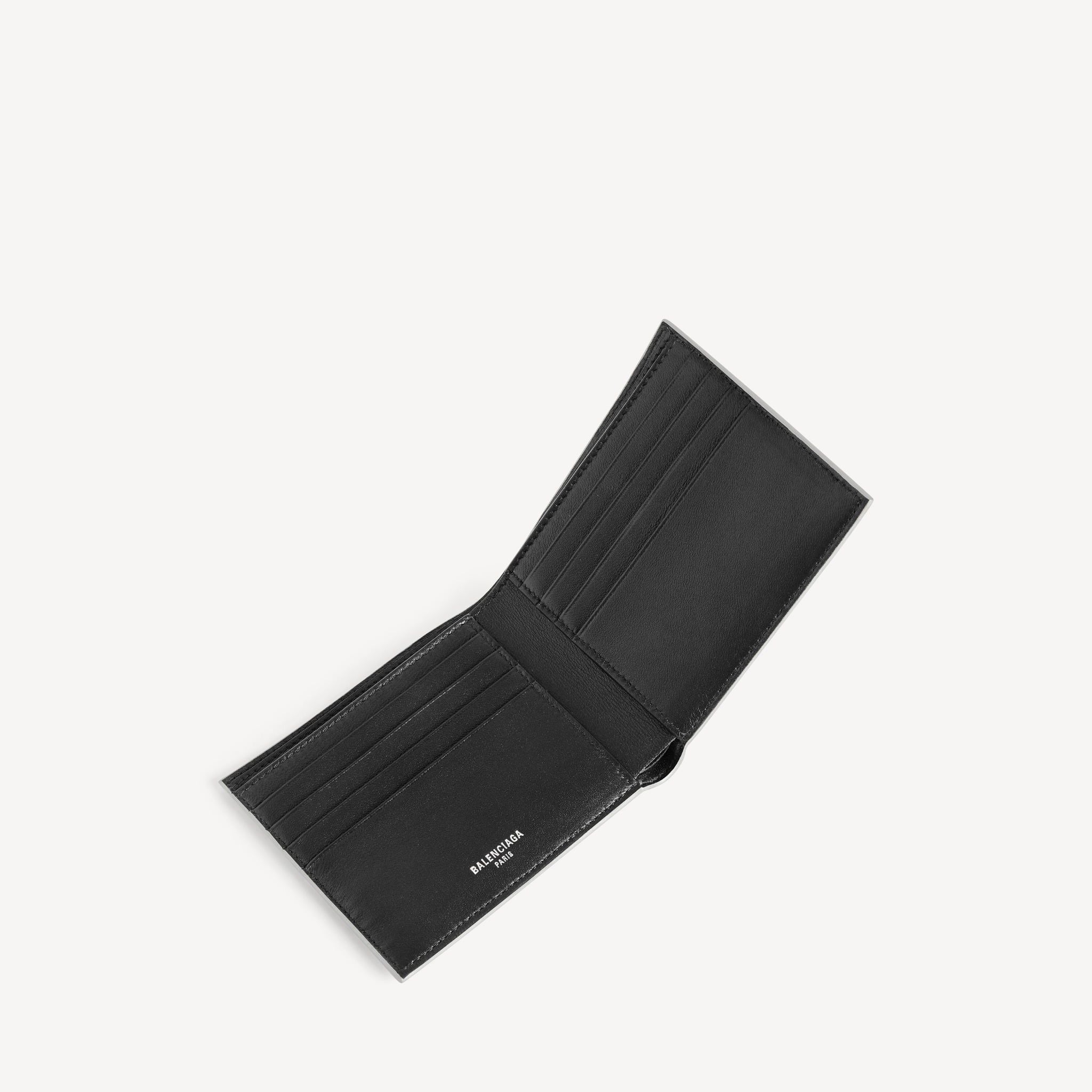  Ví Nam Balenciaga Passport Square Wallet 'Silver' 