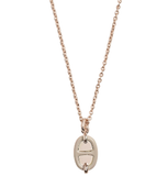  Vòng Cổ Nữ Hermes Mini Maillon 'Marron Glacé Rose Gold' 