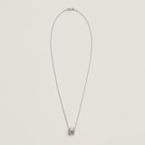  Vòng Cổ Nữ Hermes Mini Pop H 'Marron Glacé Palladium' 